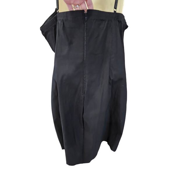 Torrid sz 22 black white slimming dress midi formal lined preppy classy stretch - Picture 4 of 7